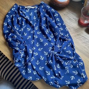 Anchor print thin summer shirt by Liberty Love